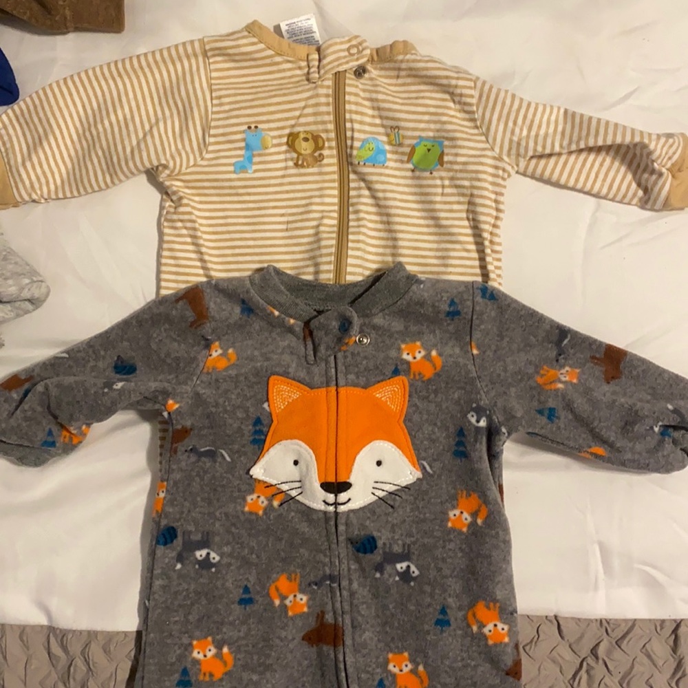 0-3 month feet pajamas